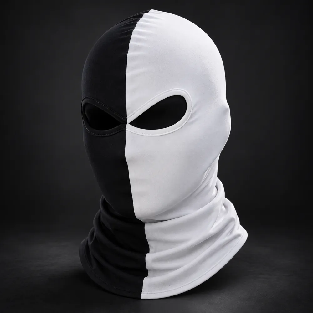 Black and White Full Face Balaclava