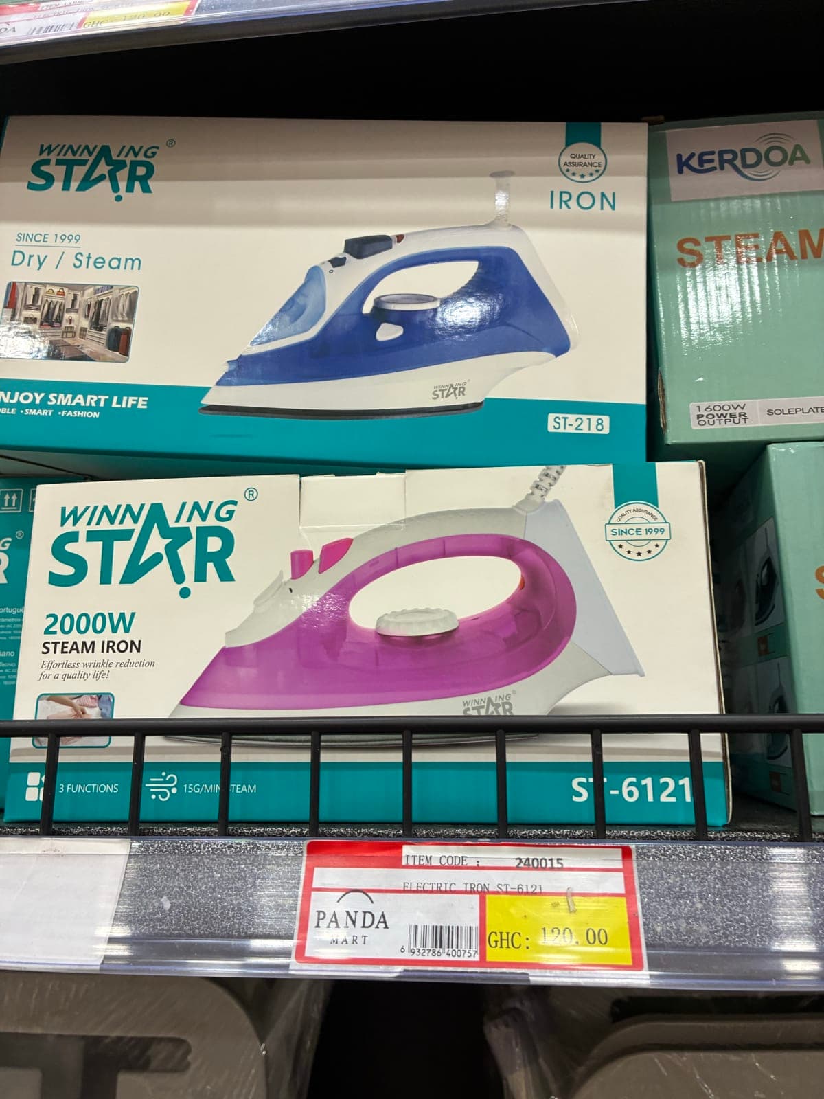 Winning Star 1600W Steam Iron - Image 1
