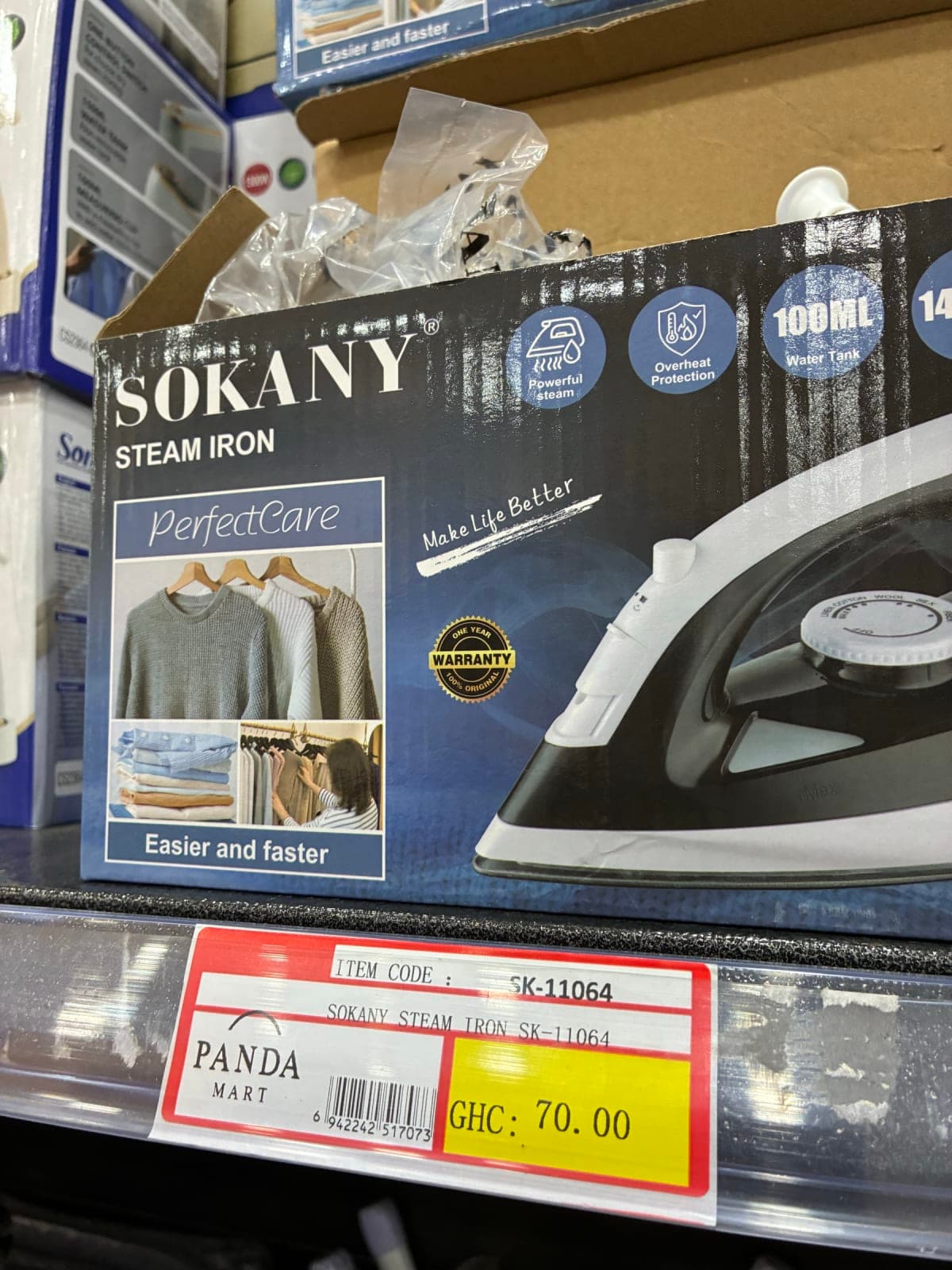 Sokany PerfectCare Steam Iron - Image 1