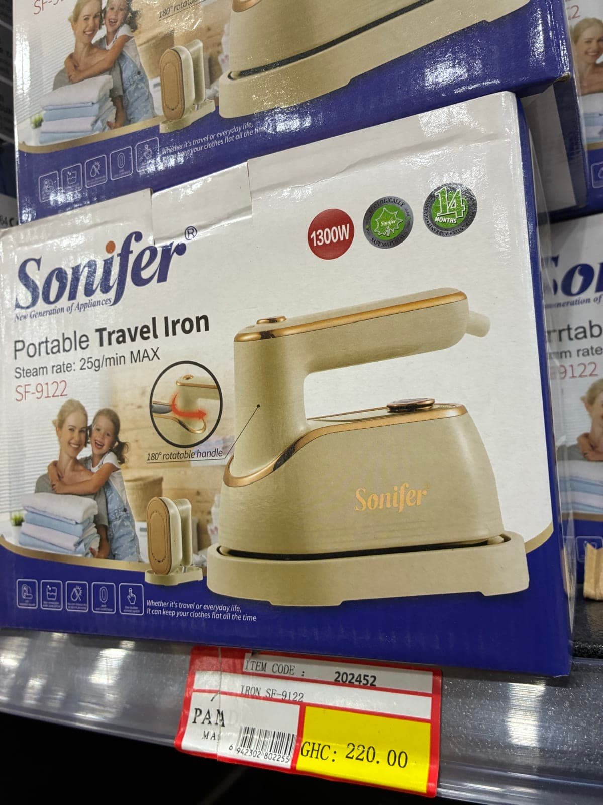 Sonifer Portable Travel Steam Iron - Image 1