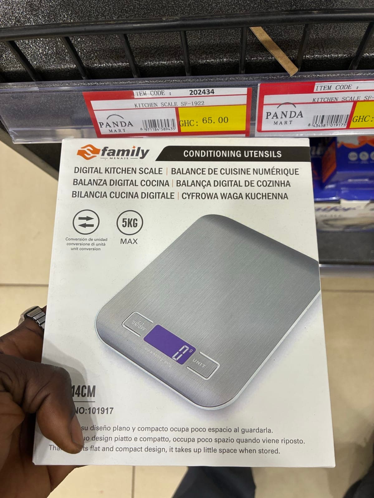 Family 5kg Digital Kitchen Scale - Image 1