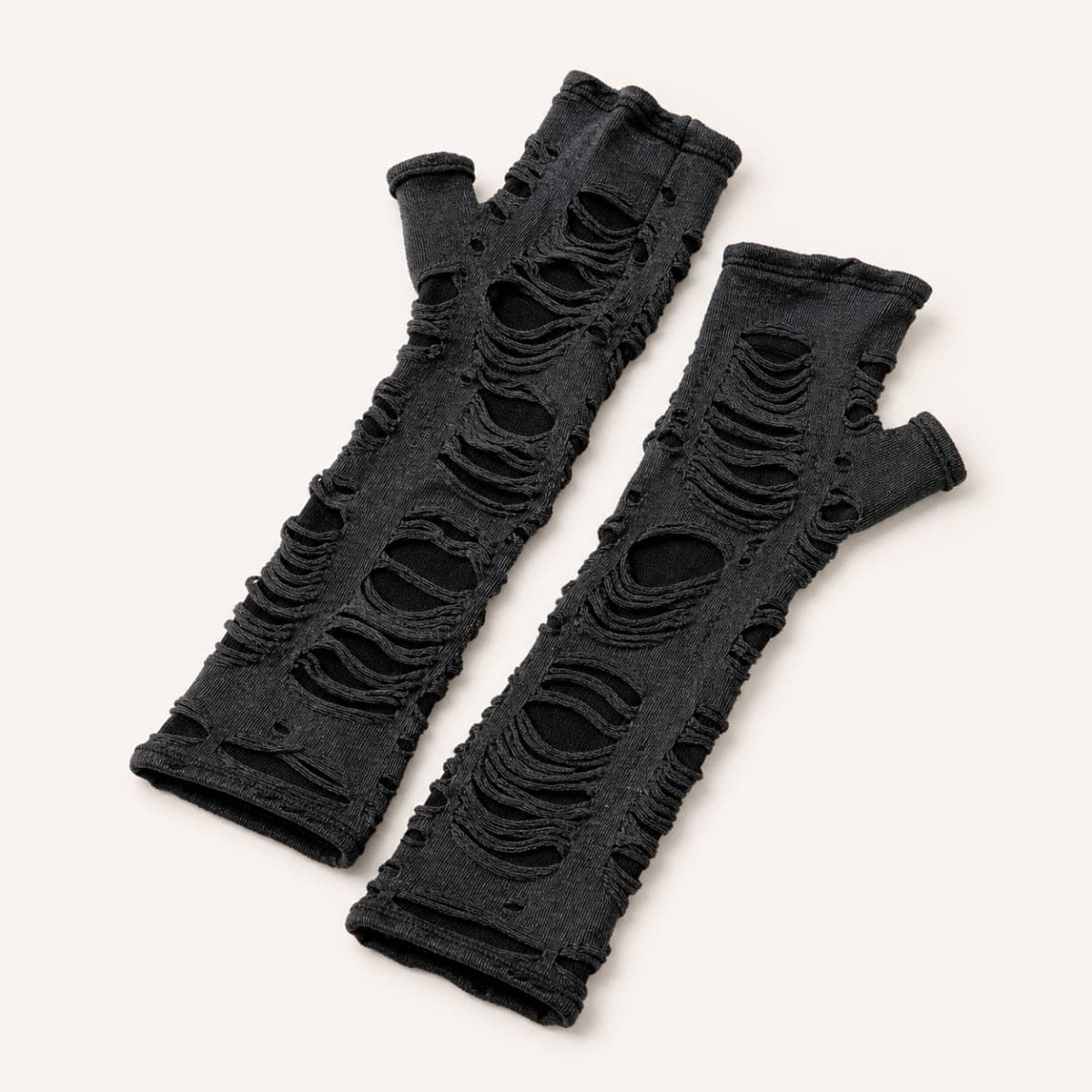 Rift Distressed Knit Arm Warmers - Image 1