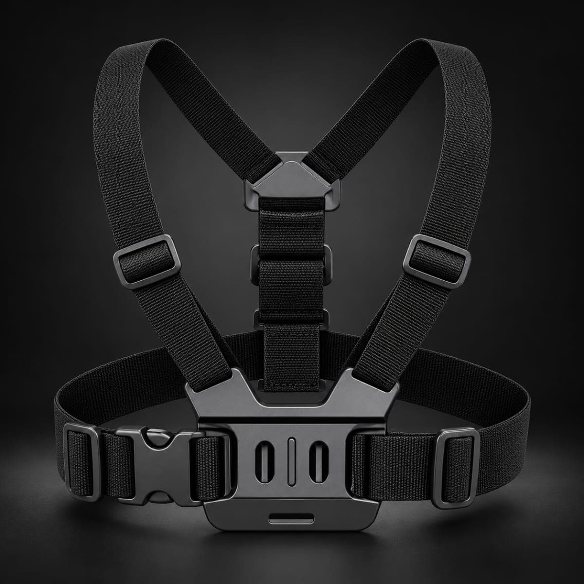 Black Adjustable POV Chest Harness - Image 1