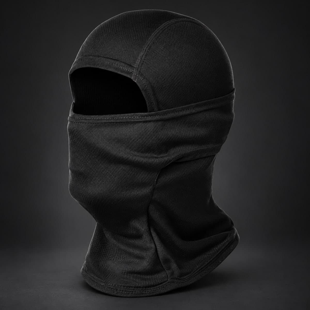 Black Panelled Balaclava - Image 1