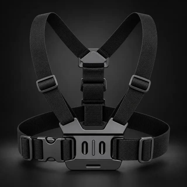Black Adjustable POV Chest Harness