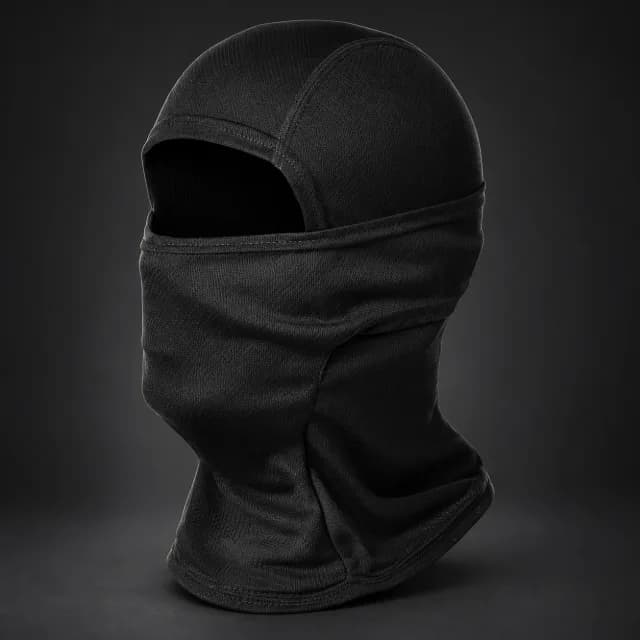 Black Panelled Balaclava